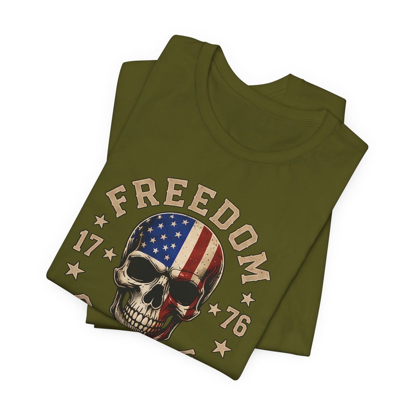 Freedom or None Skull Tee — American Flag Patriotic T-Shirt (1776)