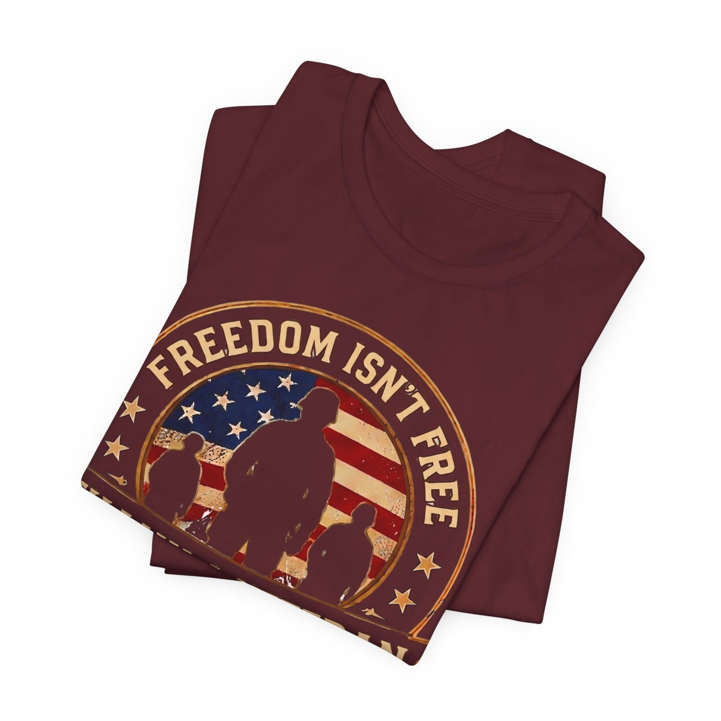 Thank a Veteran T-Shirt — “Freedom Isn’t Free” Patriotic Military Tribute Tee