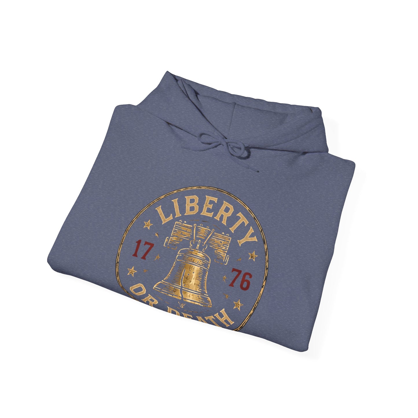 Liberty or Death Hoodie — Vintage 1776 Bell Graphic Pullover