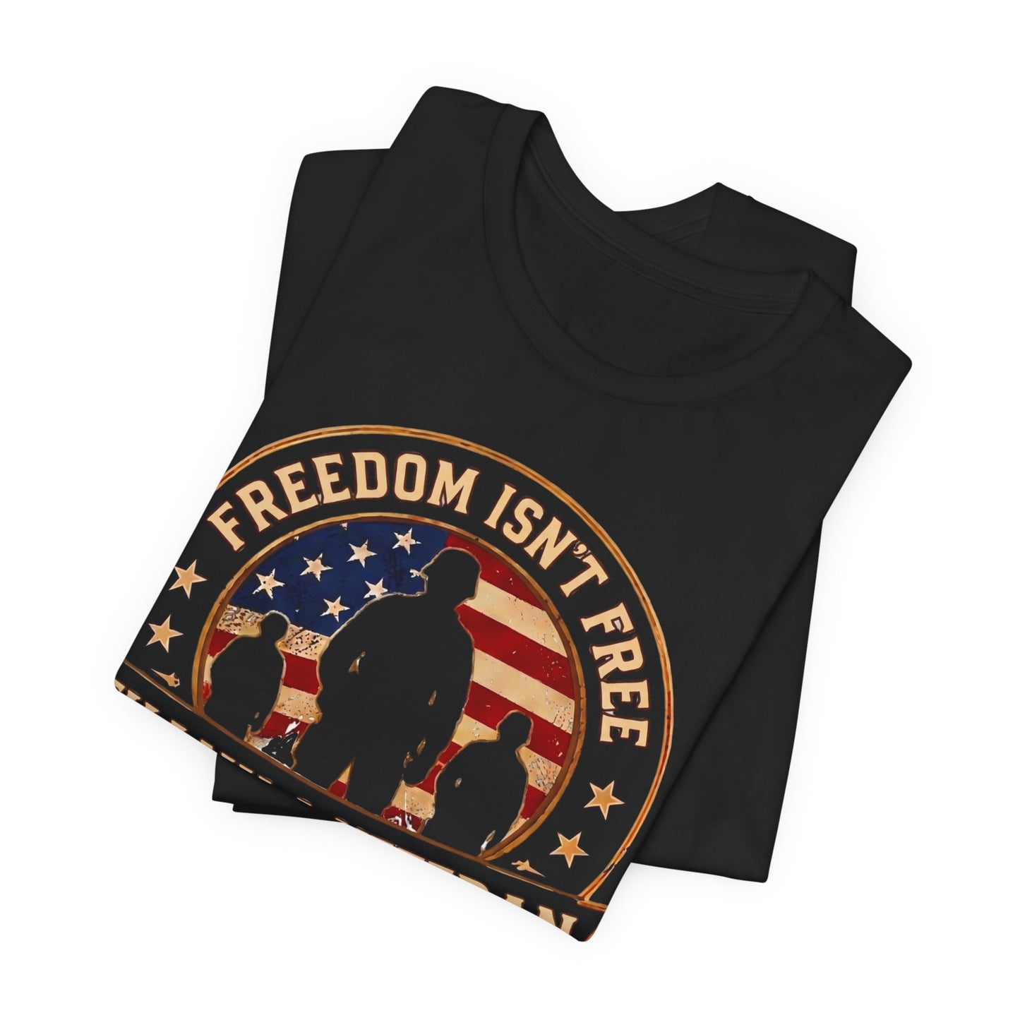 Thank a Veteran T-Shirt — “Freedom Isn’t Free” Patriotic Military Tribute Tee