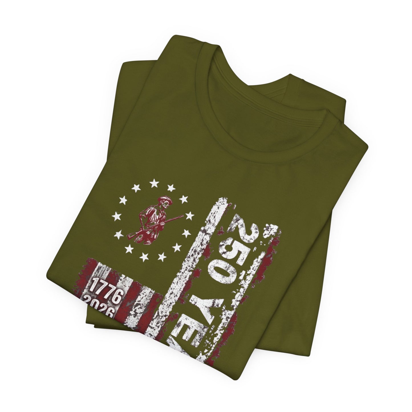 250 Years USA Freedom T-Shirt — 1776-2026 Patriotic American Flag Tee