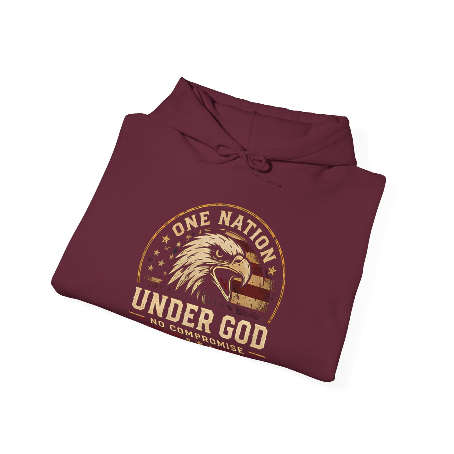 Under God Eagle Hoodie — "One Nation Under God" Patriotic Pullover