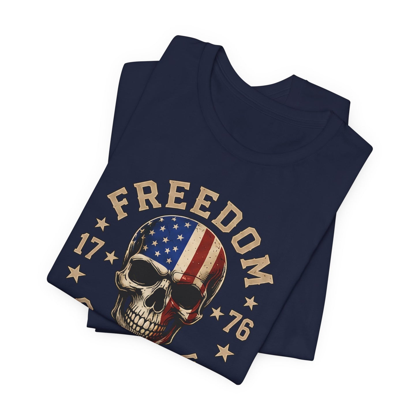 Freedom or None Skull Tee — American Flag Patriotic T-Shirt (1776)