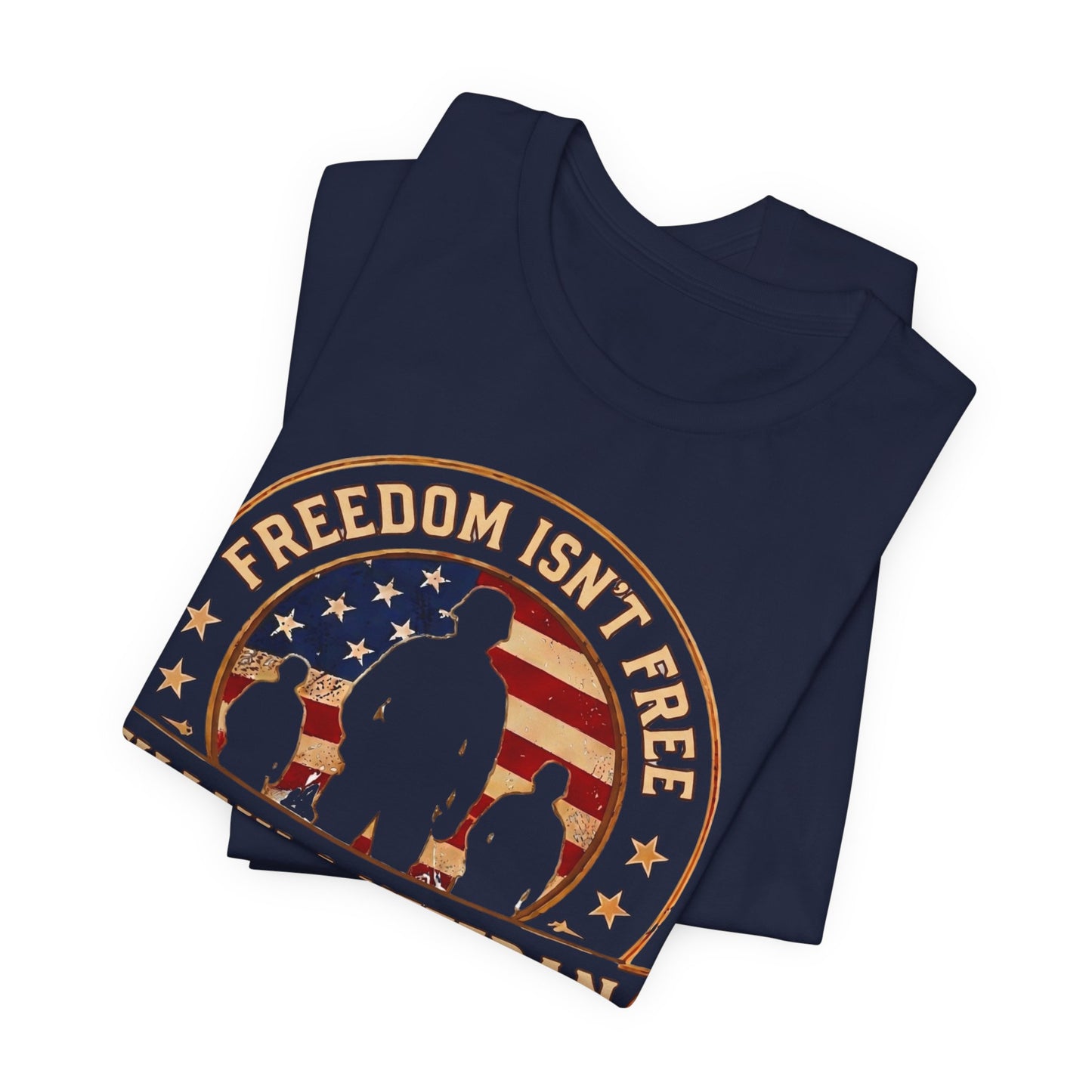 Thank a Veteran T-Shirt — “Freedom Isn’t Free” Patriotic Military Tribute Tee