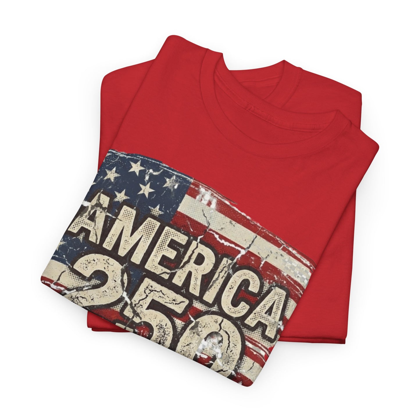America 250 Vintage Flag T-Shirt — 1776–2026 Bicentennial Patriotic Tee