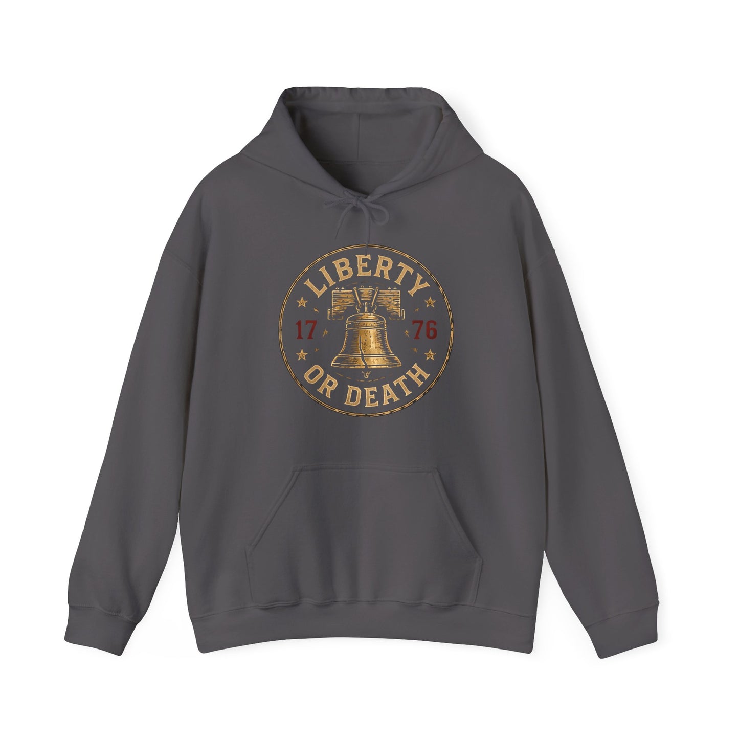 Liberty or Death Hoodie — Vintage 1776 Bell Graphic Pullover