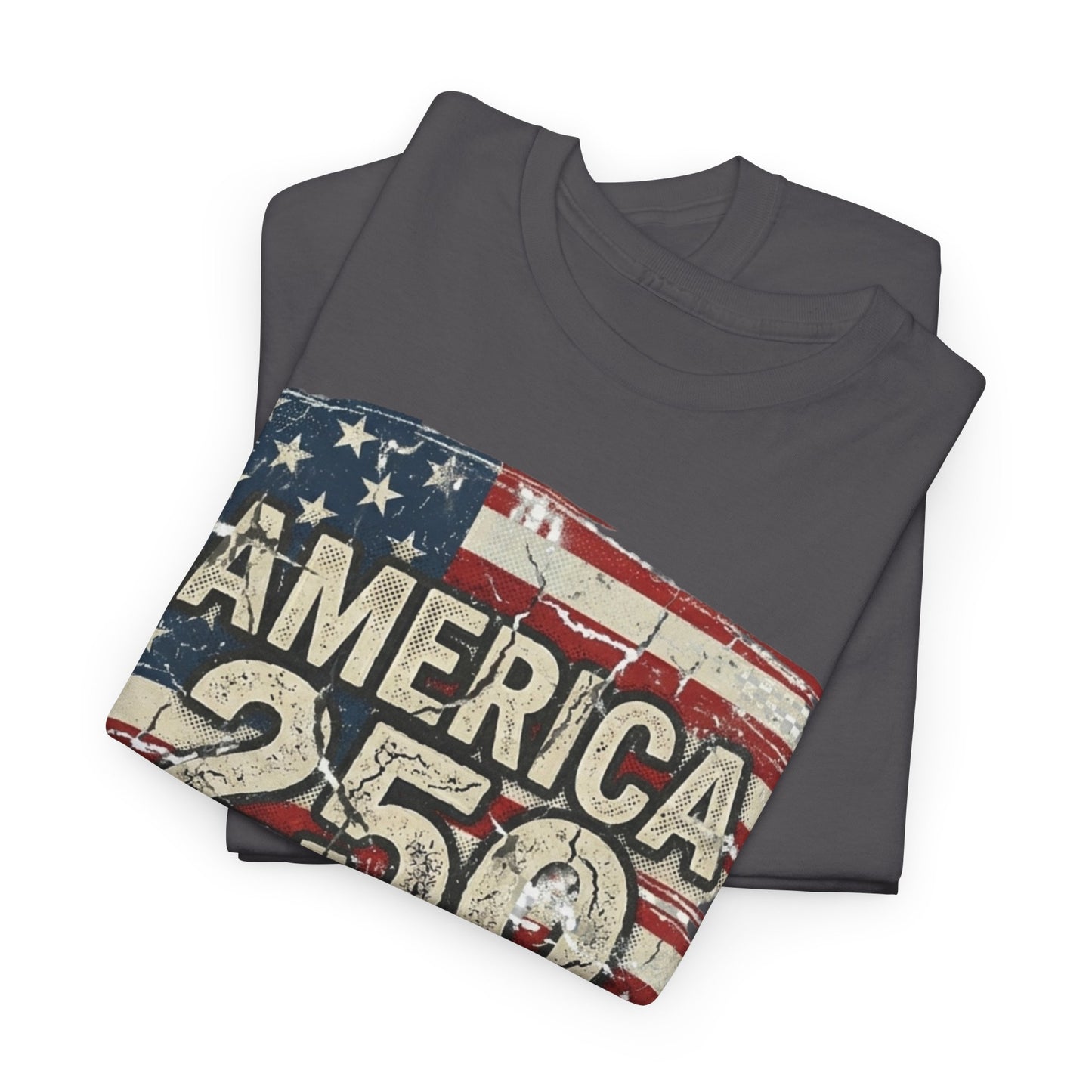 America 250 Vintage Flag T-Shirt — 1776–2026 Bicentennial Patriotic Tee