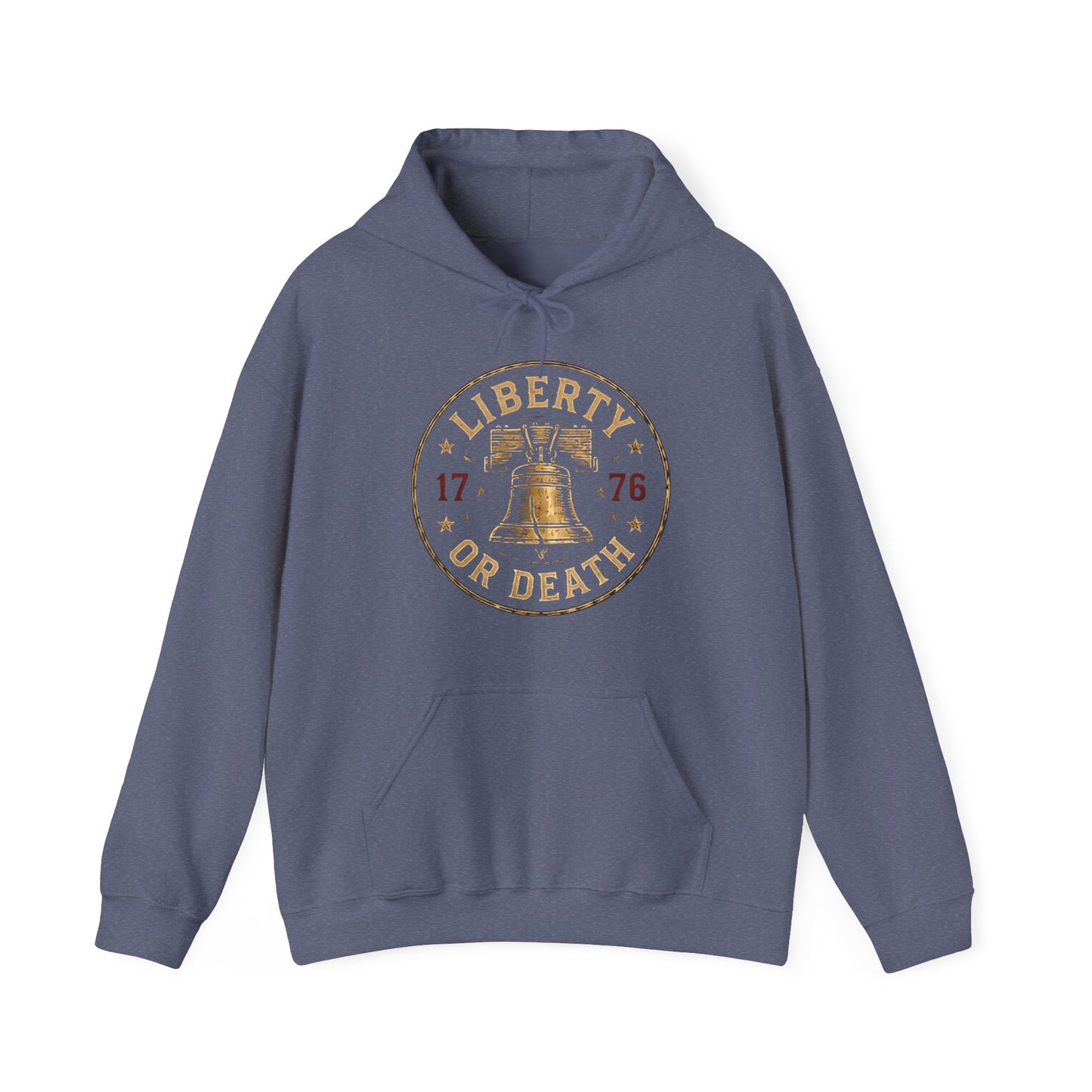 Liberty or Death Hoodie — Vintage 1776 Bell Graphic Pullover