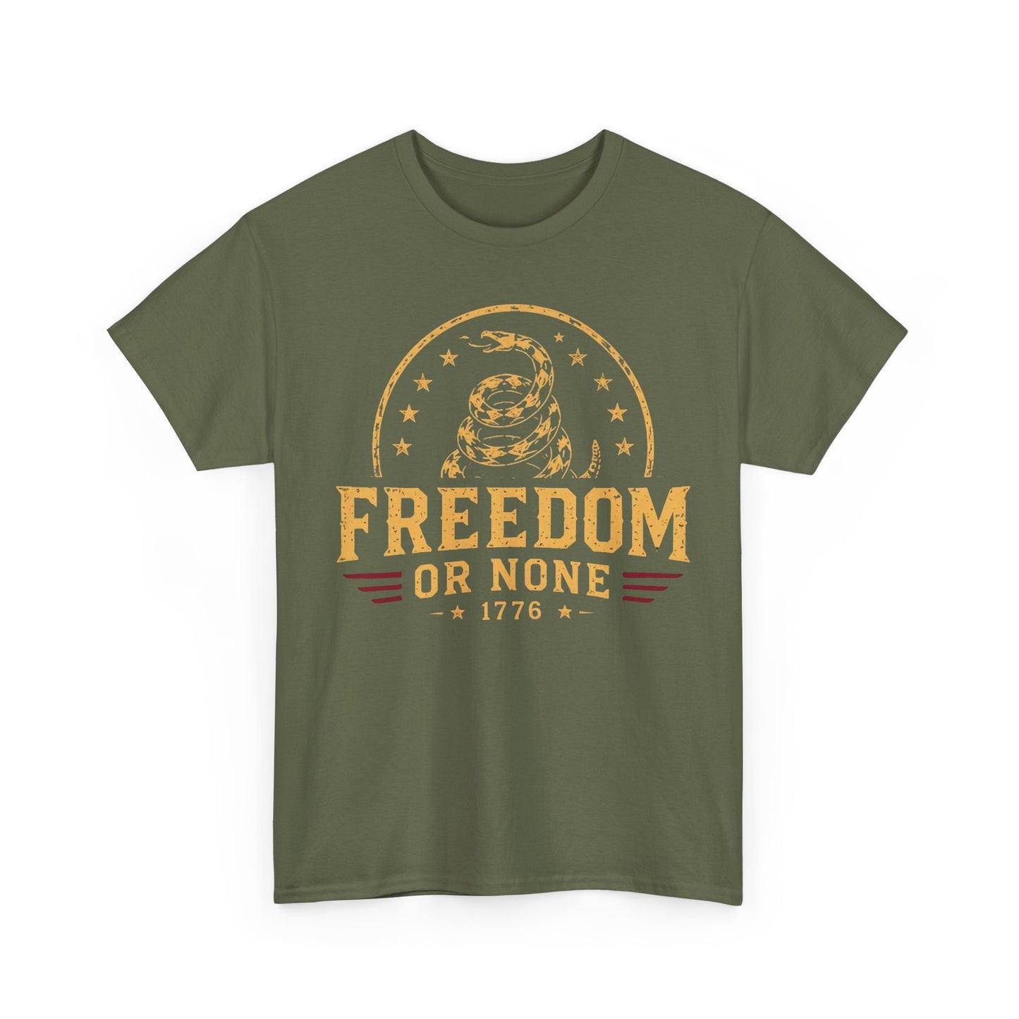 Freedom or None T-Shirt – Don't Tread On Me 1776 Tee