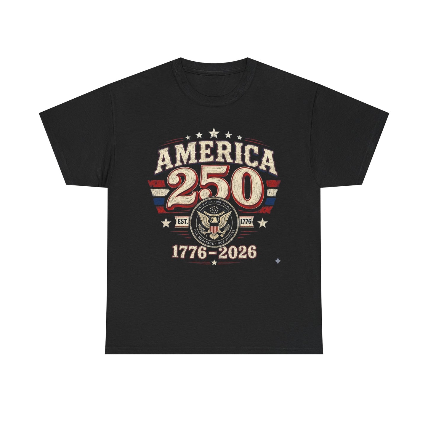 America 250 T‑Shirt — 1776–2026 Bicentennial Celebration Tee