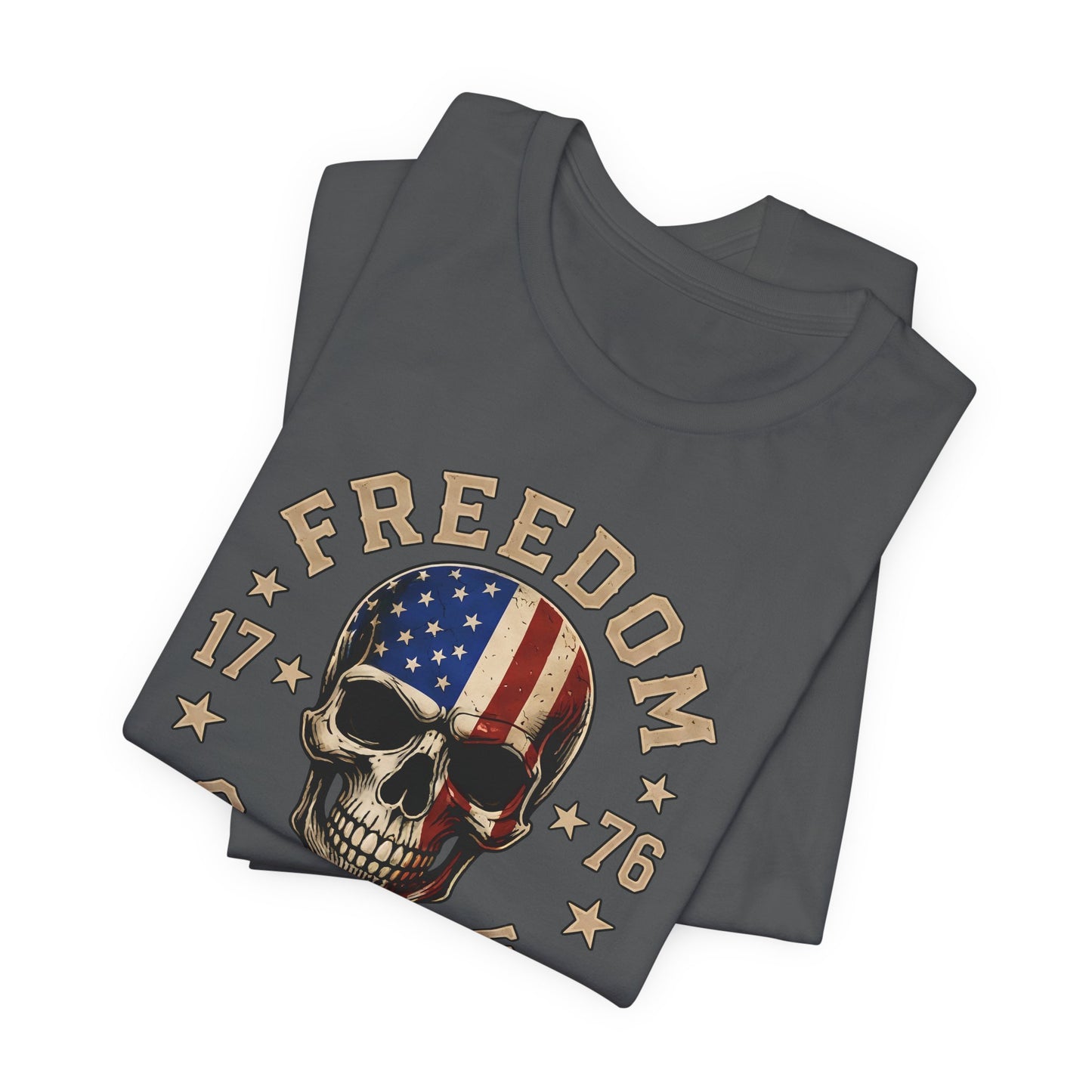 Freedom or None Skull Tee — American Flag Patriotic T-Shirt (1776)