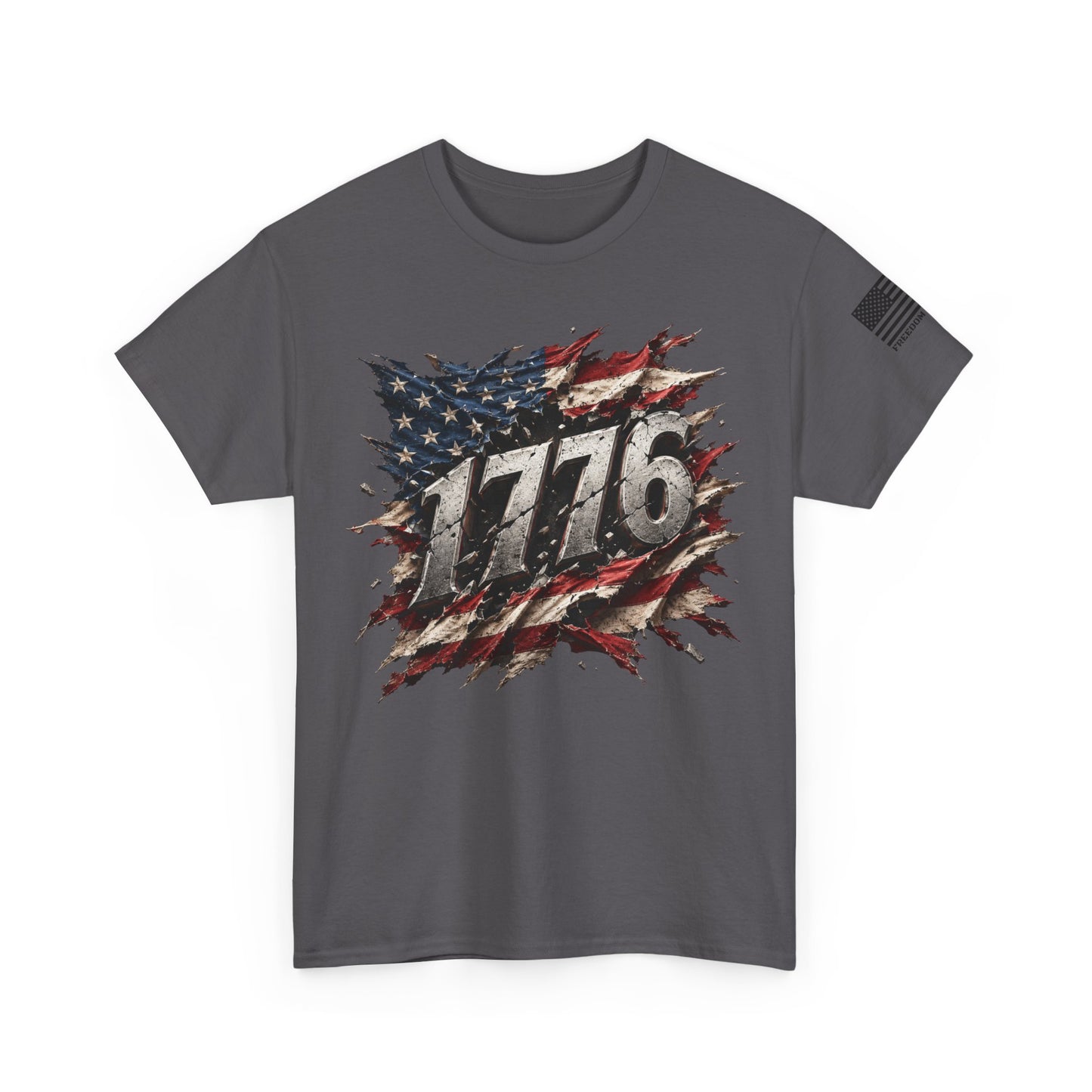 1776 American Flag T‑Shirt — Vintage Patriotic Graphic Tee for Independence Day