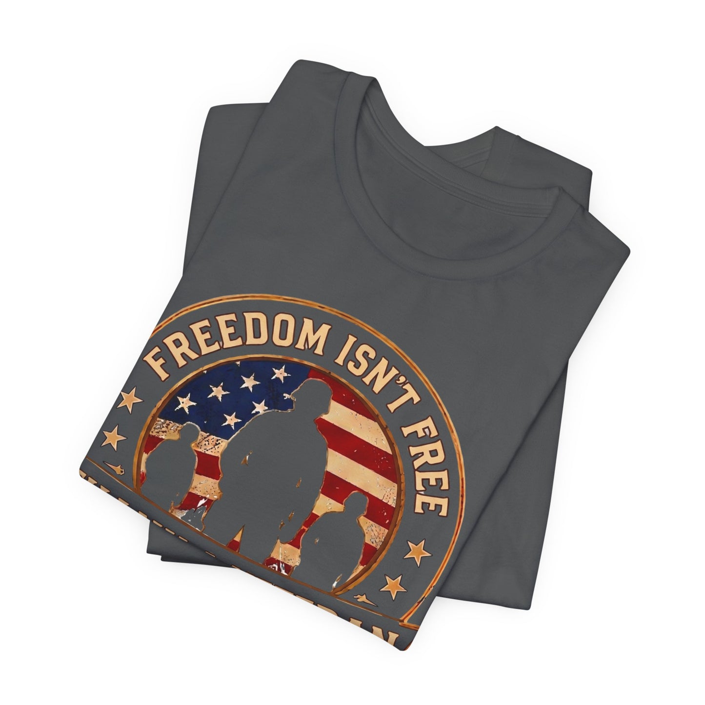 Thank a Veteran T-Shirt — “Freedom Isn’t Free” Patriotic Military Tribute Tee