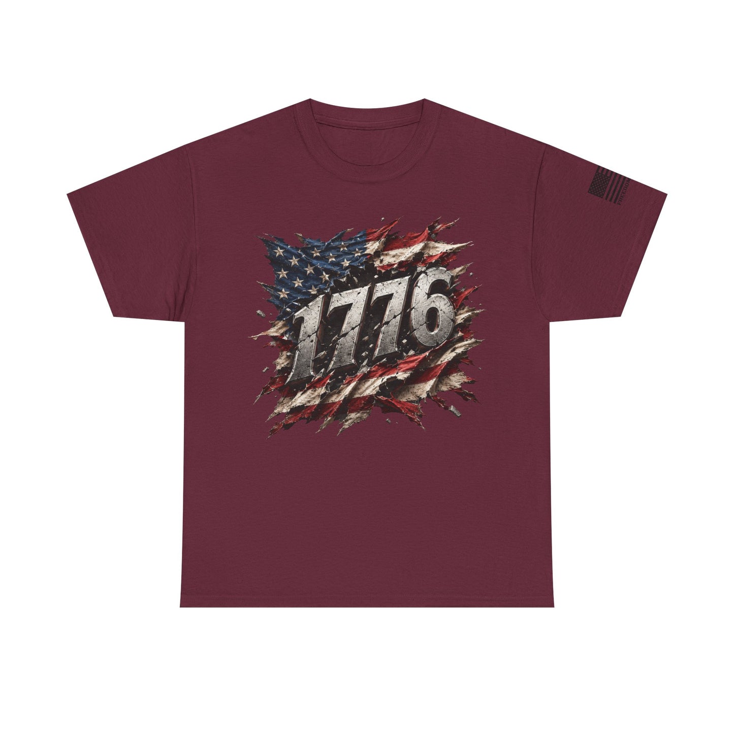 1776 American Flag T‑Shirt — Vintage Patriotic Graphic Tee for Independence Day