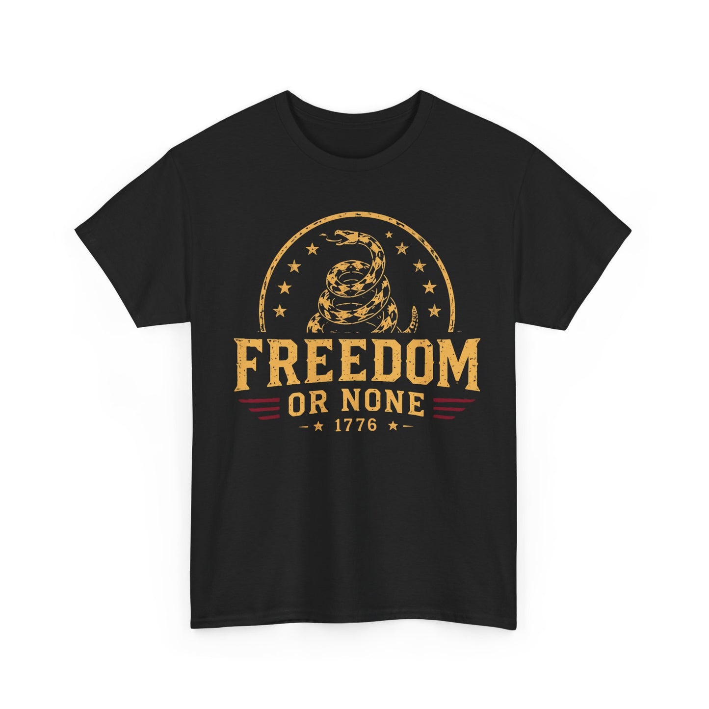 Freedom or None T-Shirt – Don't Tread On Me 1776 Tee