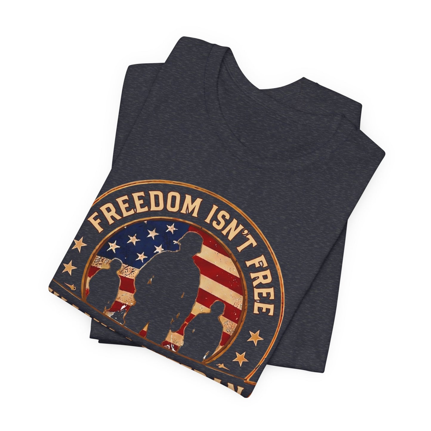 Thank a Veteran T-Shirt — “Freedom Isn’t Free” Patriotic Military Tribute Tee