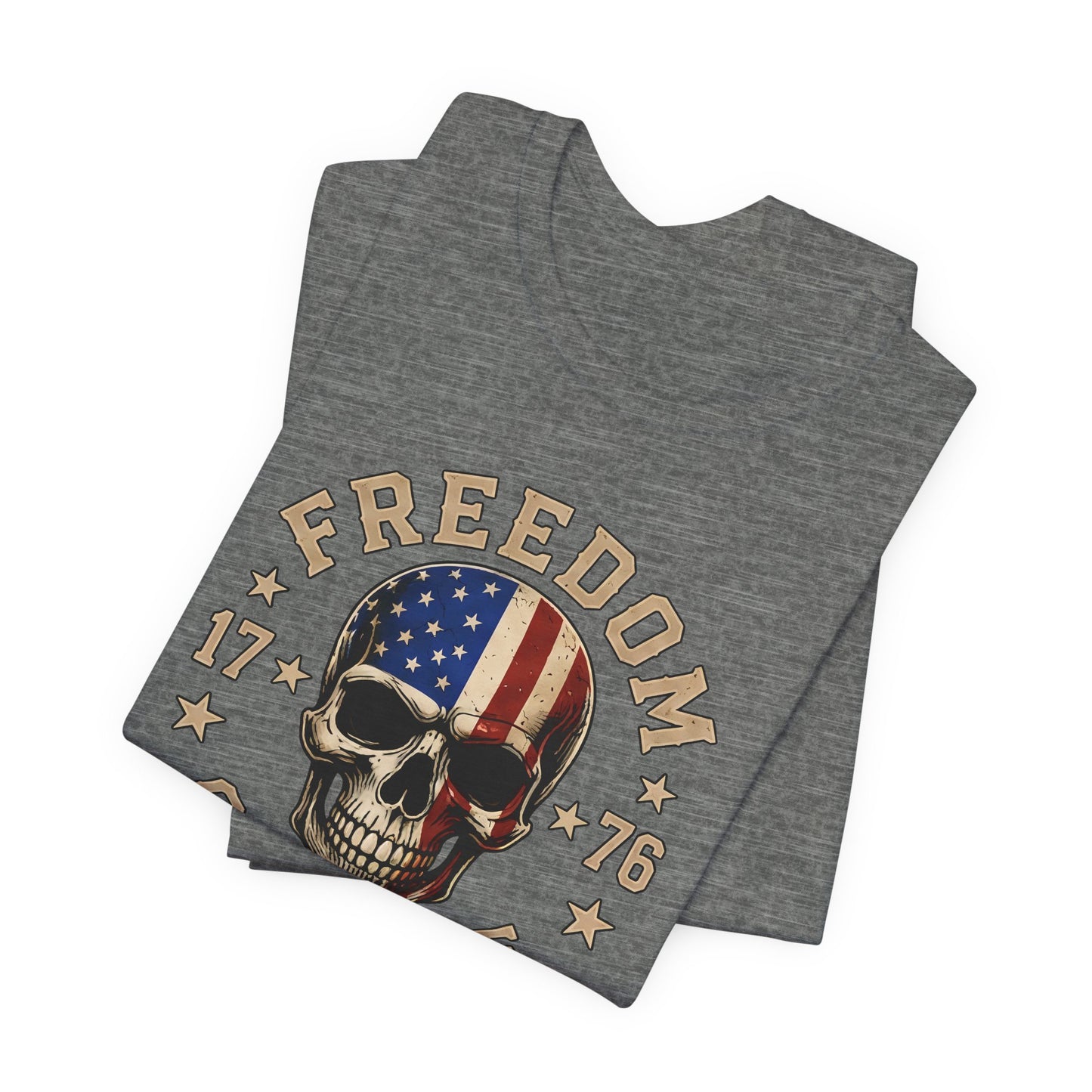 Freedom or None Skull Tee — American Flag Patriotic T-Shirt (1776)