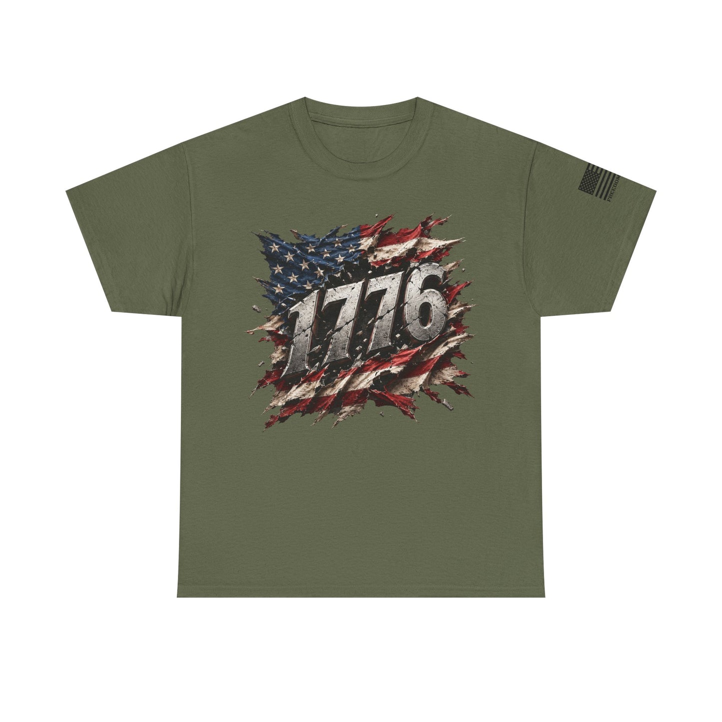 1776 American Flag T‑Shirt — Vintage Patriotic Graphic Tee for Independence Day