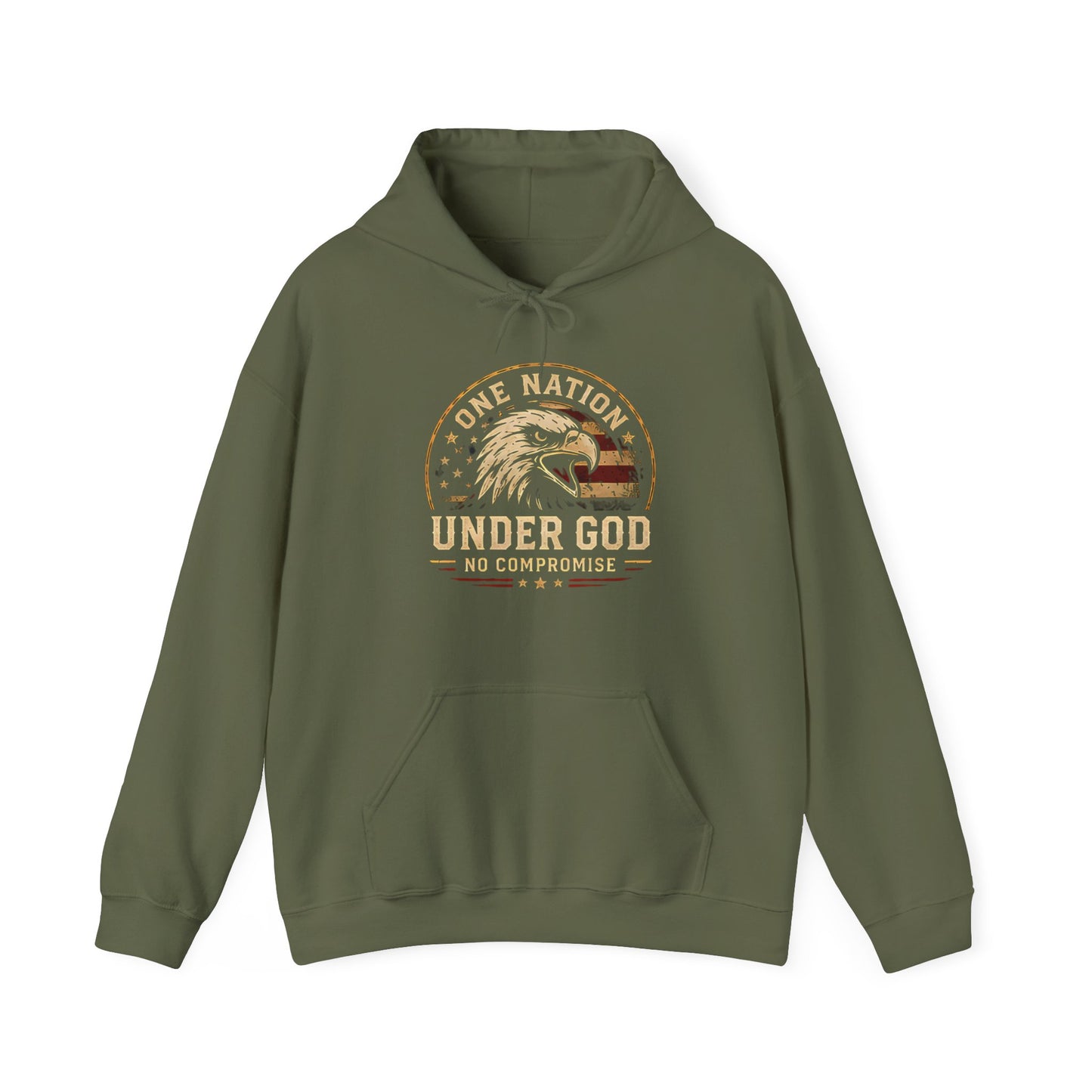 Under God Eagle Hoodie — "One Nation Under God" Patriotic Pullover