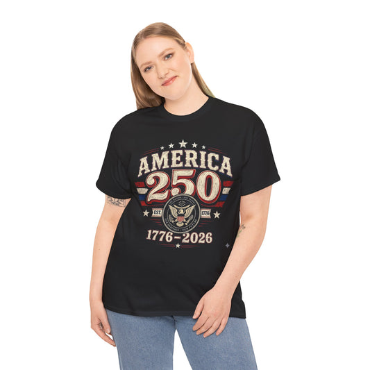 America 250 T‑Shirt — 1776–2026 Bicentennial Celebration Tee