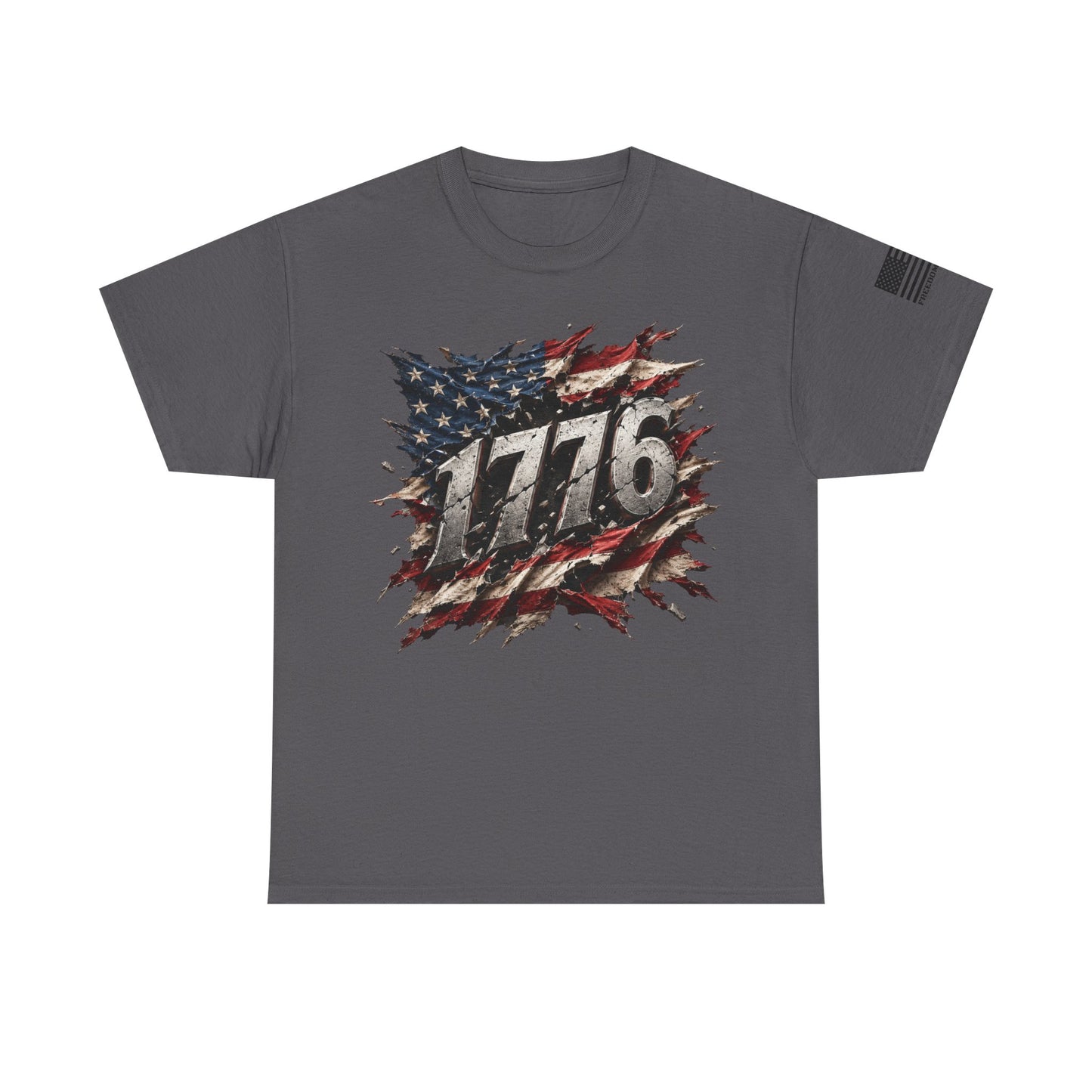 1776 American Flag T‑Shirt — Vintage Patriotic Graphic Tee for Independence Day