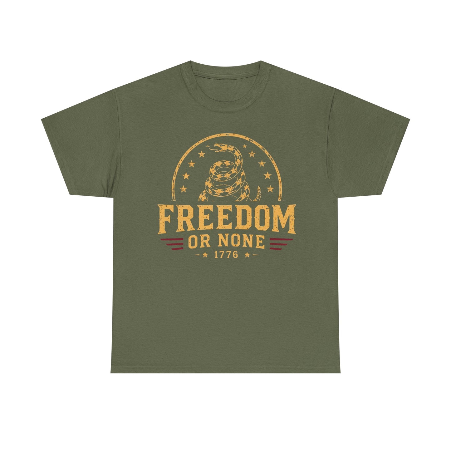Freedom or None T-Shirt – Don't Tread On Me 1776 Tee