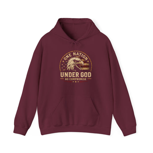 Under God Eagle Hoodie — "One Nation Under God" Patriotic Pullover